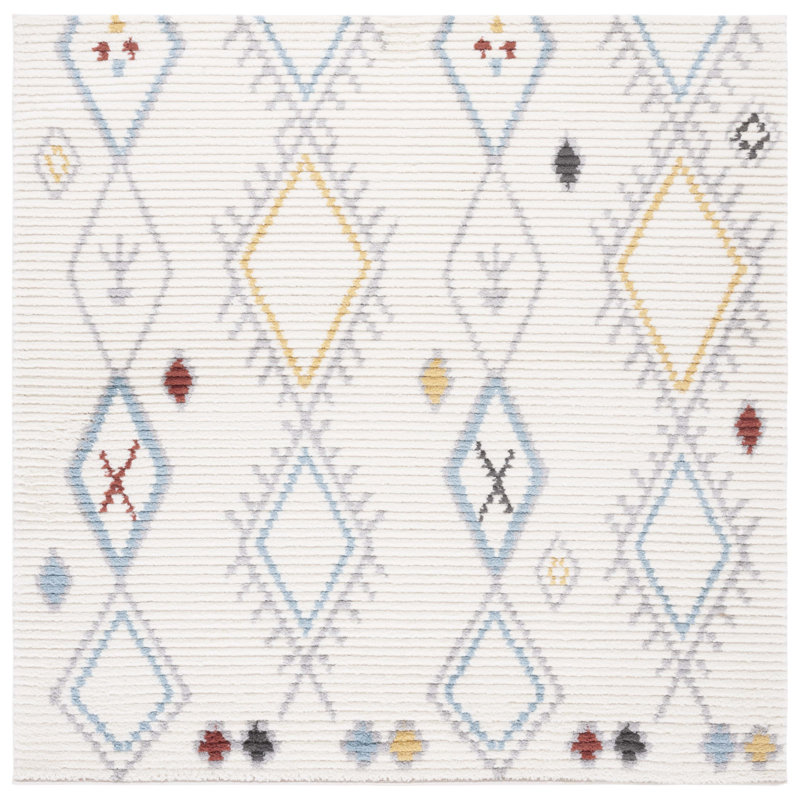 Khadir Performance Southwestern Rug, Square 6'7"