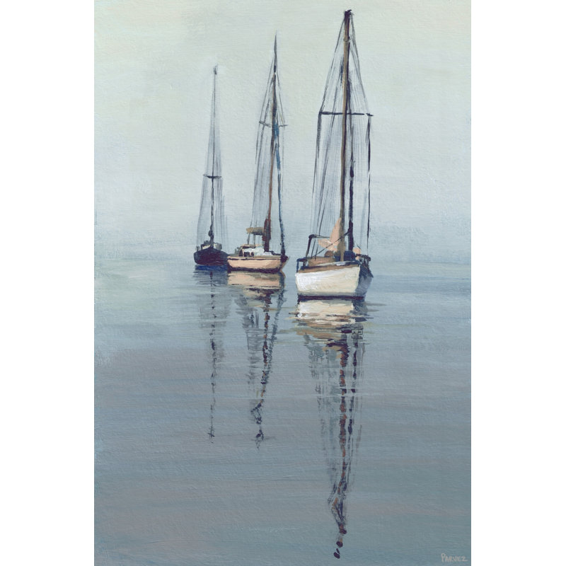 «Sailing Free» par Parvez Taj - peinture sur toile tendue, H 12 po x l 8 po x P 1,5 po