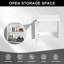 Meuble-lavabo moderne blanc composable pour grand espace sans lavabo