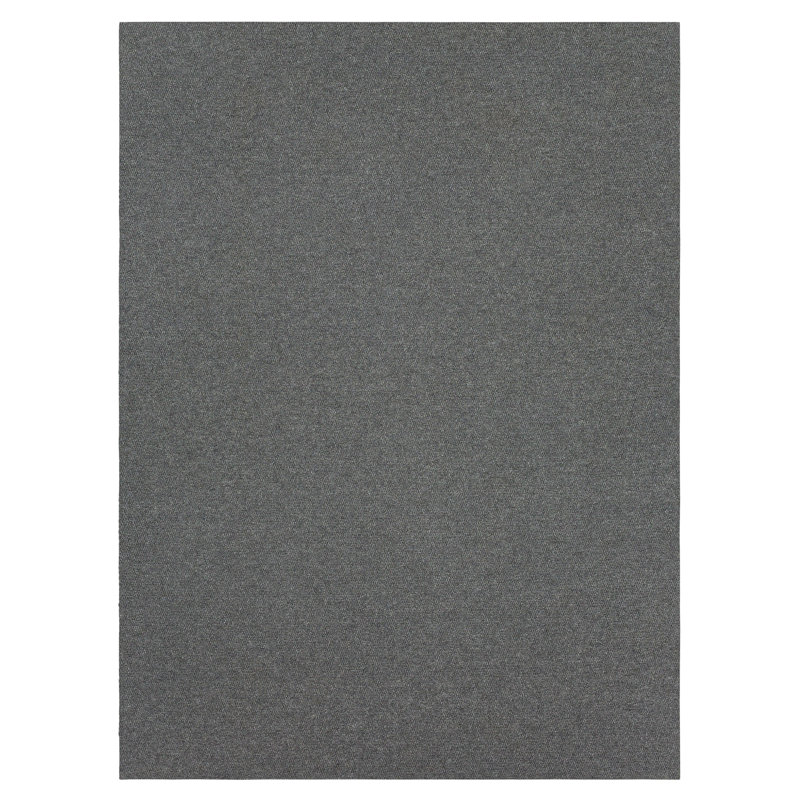 Mohawk Home Spectrum Crosshatch Needle Punch Solid Gunmetal Gray Color Rug