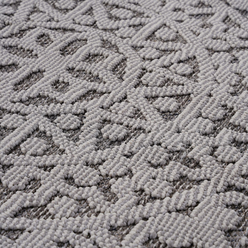 Tapis intérieur / extérieur Medallion, Rectangle 5 pi 3 po x 7 pi 6 po