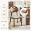 Ensemble de 2 chaises de salle à manger en bois massif de style Mid-Century moderne, finition noyer avec siège rembourré personnalisable-1316137593-1316137595