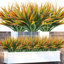 24 pièces Plantes artificielles d'extérieur Faux plantes d'extérieur Arbustes artificiels Faux buissons pour plantes d'extérieur Plastique résistant aux rayons UV