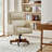 Lundgren Transitional 26.5" W Vegan Leather Tilting Executive Chair with Lumbar Support and Solid Base-984894609