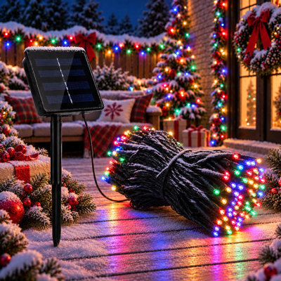 Foxborough 200 LED Solar String Lights with 8 Modes Outdoor Waterproof Decorative Lights for Garden Patio Christmas Decor