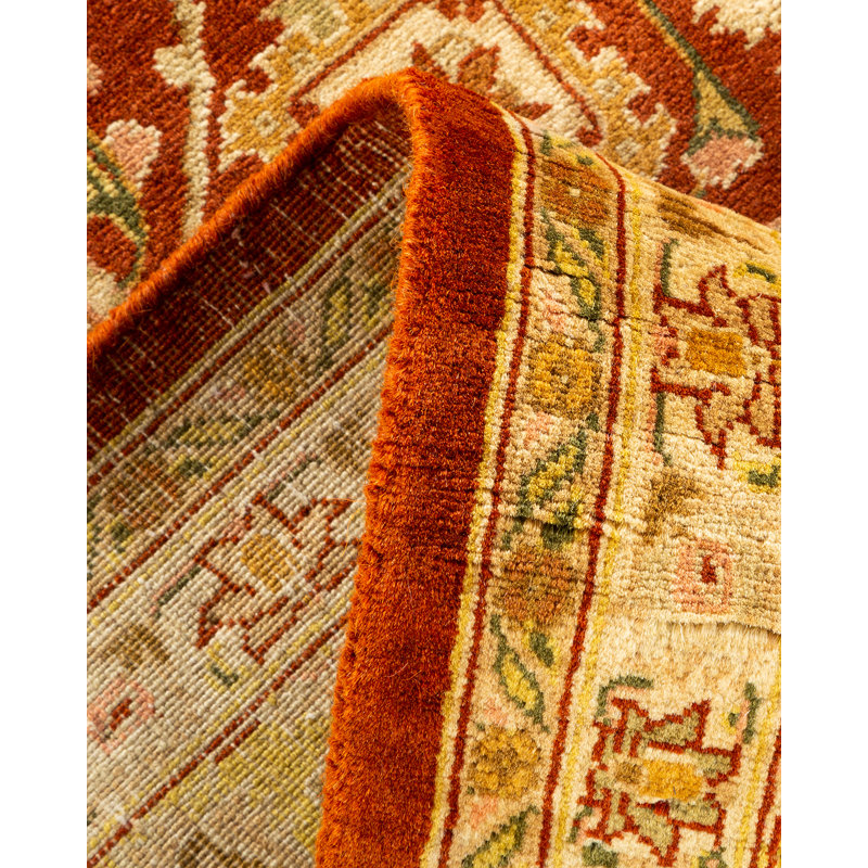 Tapis unique en laine noué à la main 6 pi 3 po x 9 pi 2 po nouvel âge Hayner