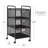 Mind Reader Rolling Storage Cart, Removable Drawers, Desk and Bathroom Organizer, Metal Mesh, 12.75"L x 13.25"W x 25"H