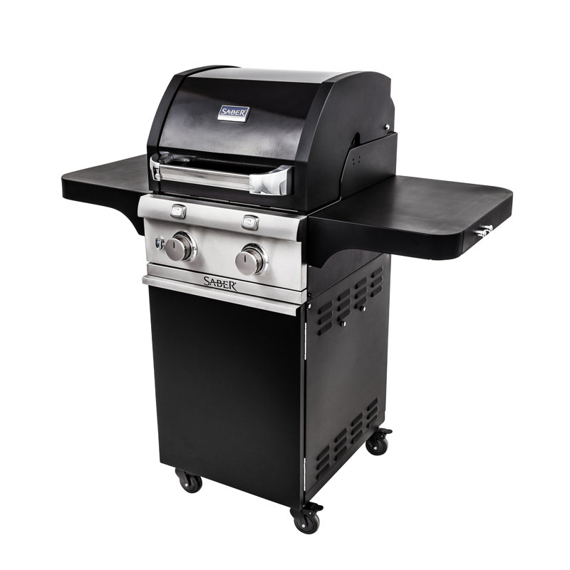 Saber 2-Burner Propane Gas and Charcoal Grill