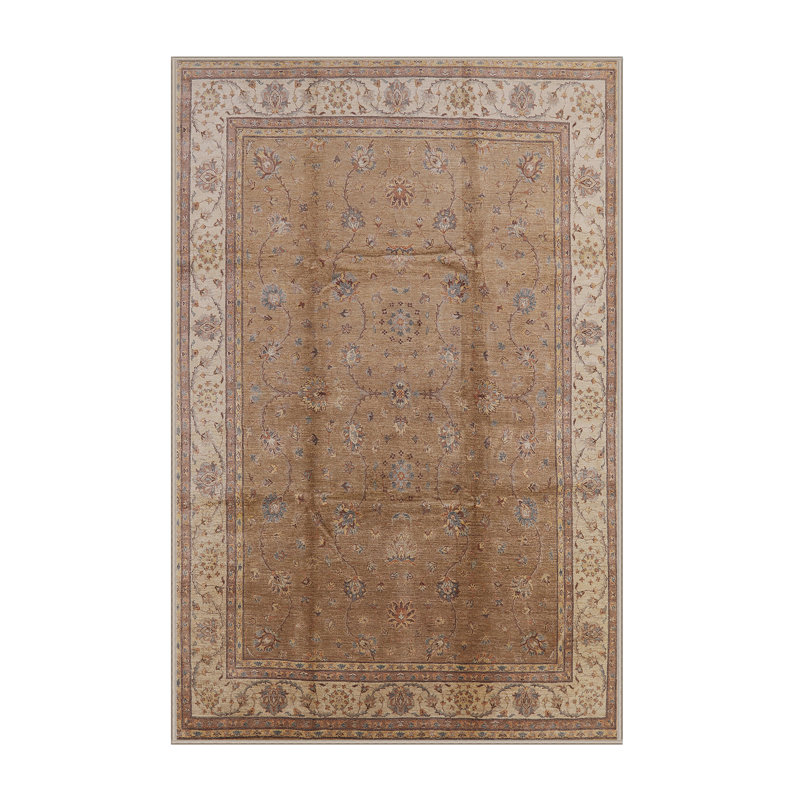 Tapis oriental beige / brun Clethra, Rectangle 2 pi x 4 pi