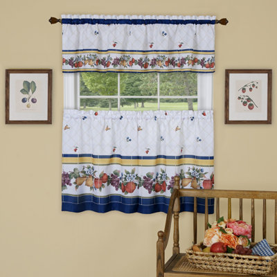 Tejeda Floral Tailored Kitchen Curtain