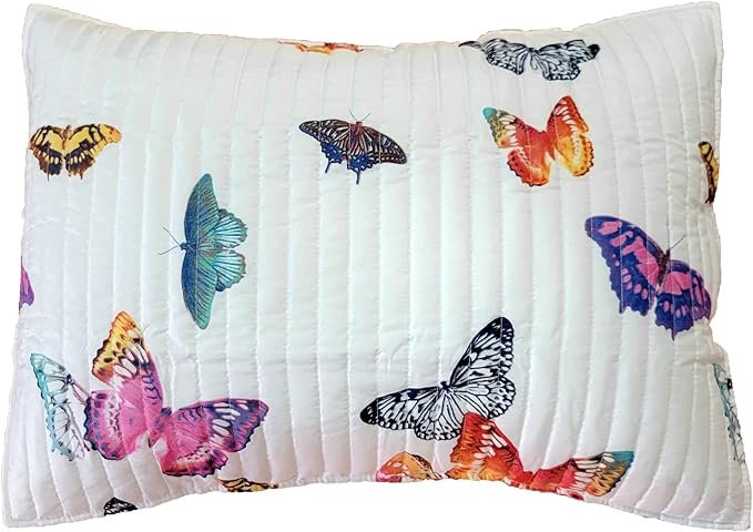 Greenland Home Fasions Mariposa Multi Standard Sham, 20x26, Standard