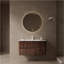Meuble-lavabo rétro 36 "en noyer avec lavabo