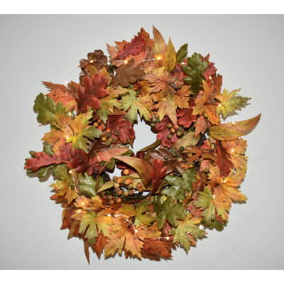 Couronne lumineuse en soie 24 po