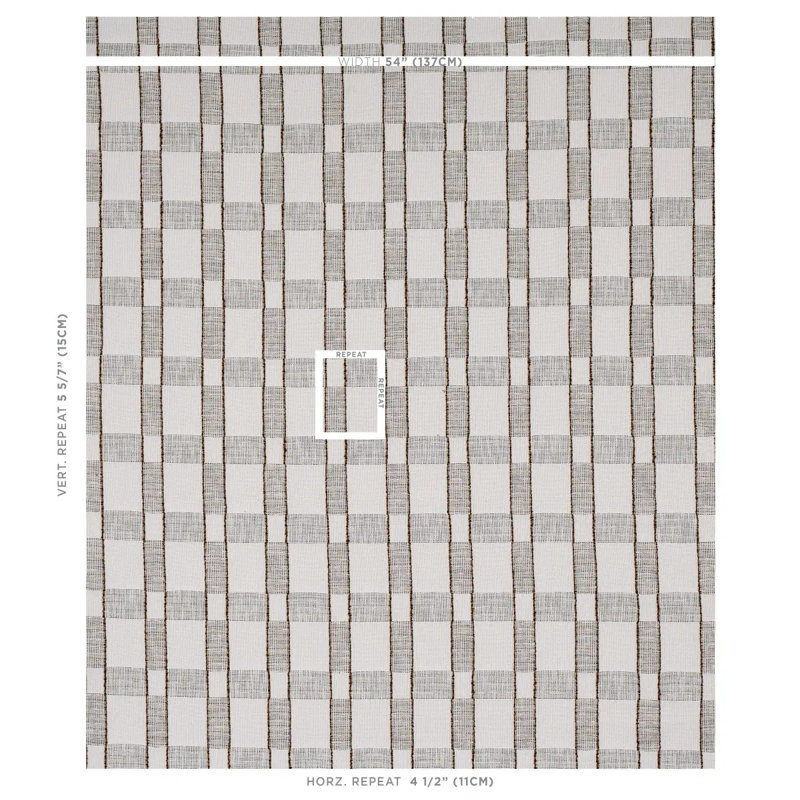 Tissu à carreaux Elko, Paille