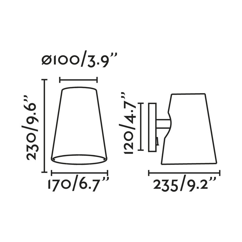 Lampe murale Lupe