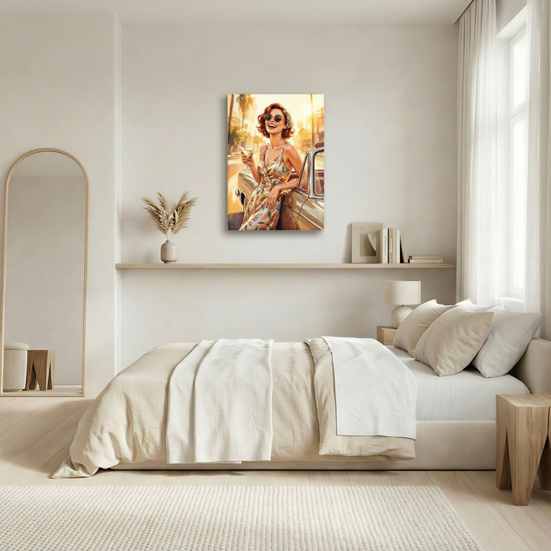 Ensemble de 1 toile murale rétro glamour, H 30 po x l 20 po, Wrapped Canvas