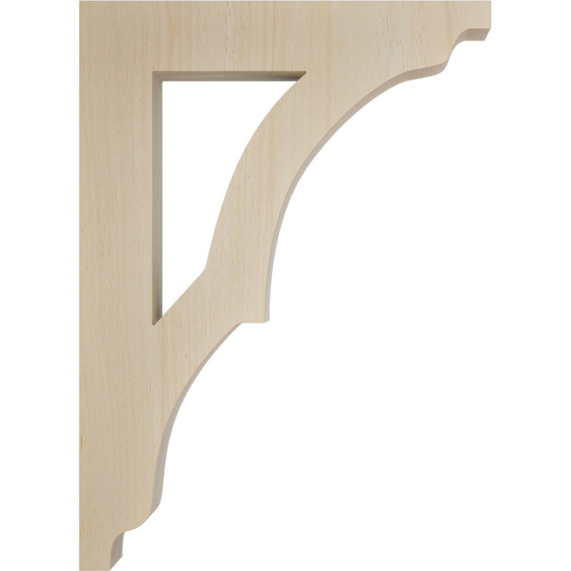Support en bois Avila, Hévéa, H 9 po x l 1,75 po x P 6,5 po