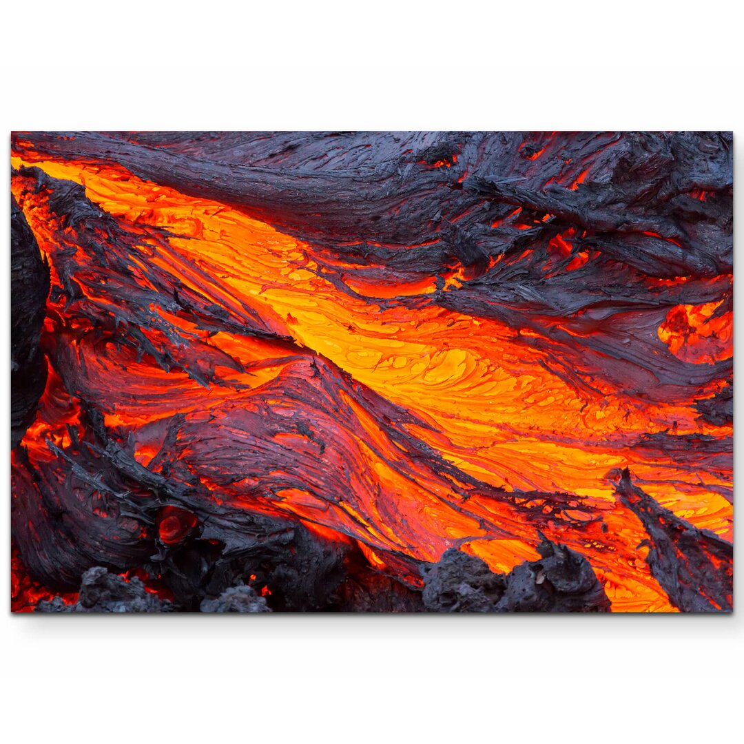 Leinwandbild Glühende Lava