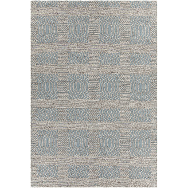 Gragg Flatweave Wool Geometric Indoor Rug, Rectangle 5' x 7'6"