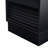 Black Mid-Century Nightstand, 2-Drawer Bedside End Table With USB Charging Station & Built-In LED Lights-684918496