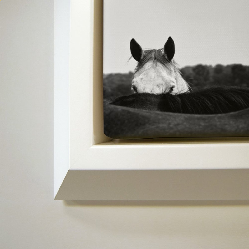 Flirt par Aledanda - Impression sur toile, H 28 po x l 28 po, Blanc