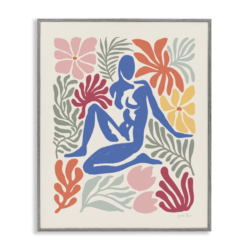 «Abstract Garden with Nude», estampe numérique par Janelle Penner, Estampe numérique Farmhouse, H 14 po x l 11 po