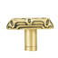 BUBBLE RECTANGLE KNOB; MUSEUM GOLD