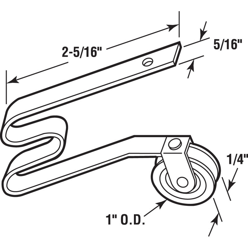 Ressorts de tension de porte moustiquaire en acier 1 po avec rouleau en acier (paquet de 2), Argent