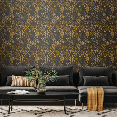 Botanical Leaves - Denim Mix