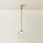 1 - Light Brushed Gold Pendant