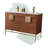 Tortola 47.24'' Double Bathroom Vanity with Ceramic Top-687275261-687275258