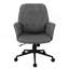Chaise de bureau avec structure en bois manufacturé, polyester, pivotant, hauteur réglable, roulettes