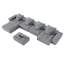 Canapé modulaire moderne surdimensionné avec coussins moelleux, 8 coussins, sans bricolage-1357187857