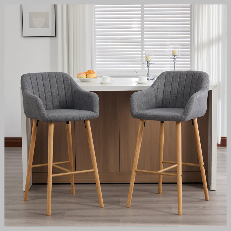 Ensemble de 2 tabourets de bar Modern, Vert