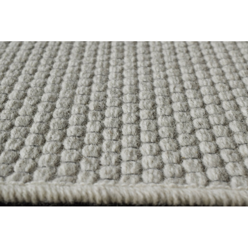 Geometric Wool Hand Woven Area Rug, Runner 80cm x 240cm