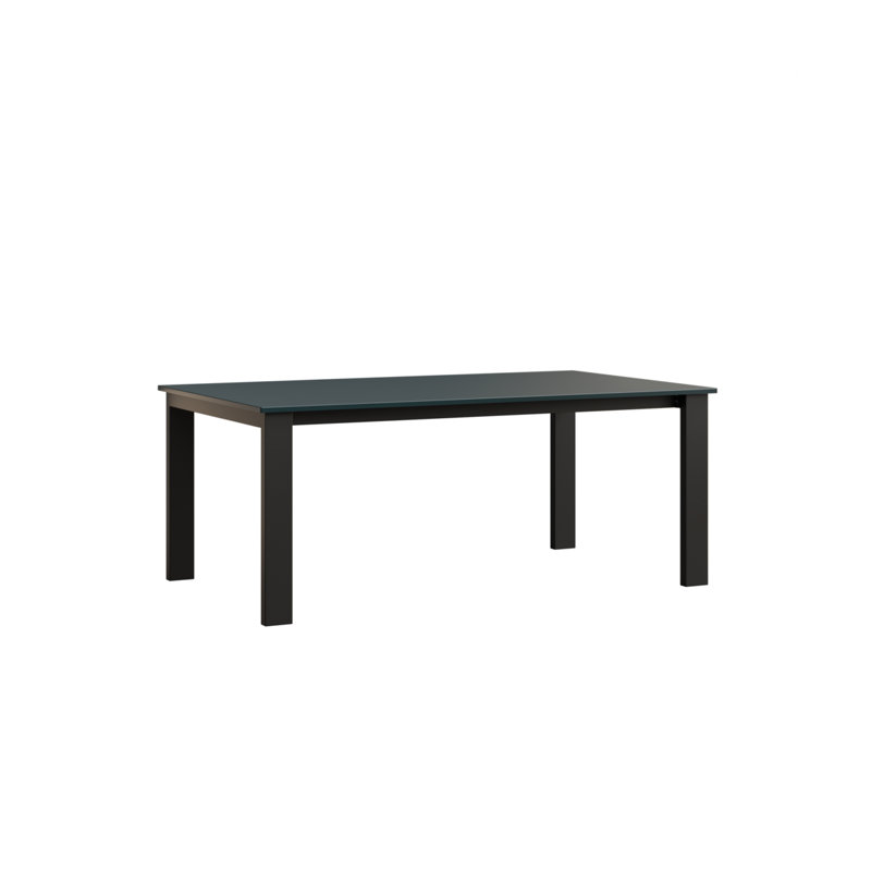 Berkley Outdoor Dining Table, Berry, Matte Black
