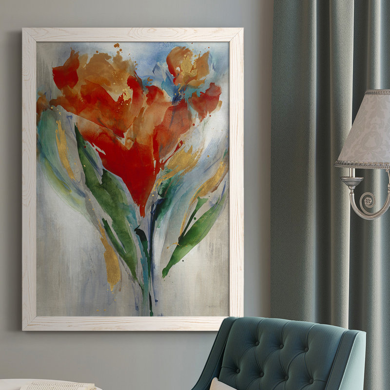 Wild Flower Bouquet - Reproduction de photo sur toile, Blanc, H 37,5 po x l 27,5 po x P 1 po