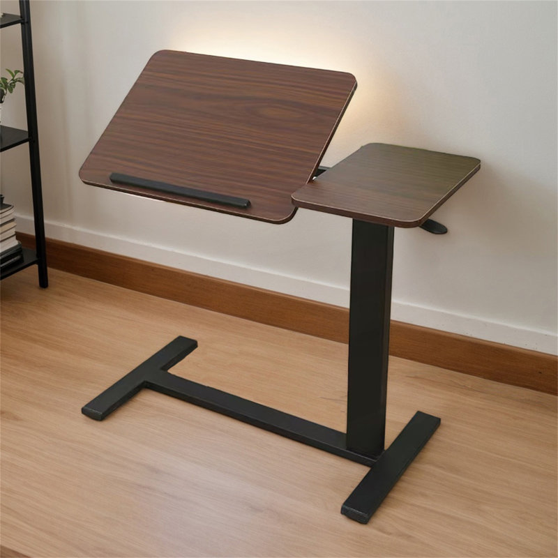 Folding Overbed Bedside Desk With Adjustable Height