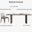 Solid Wood and Sintered Stone Dining Table set-102629598