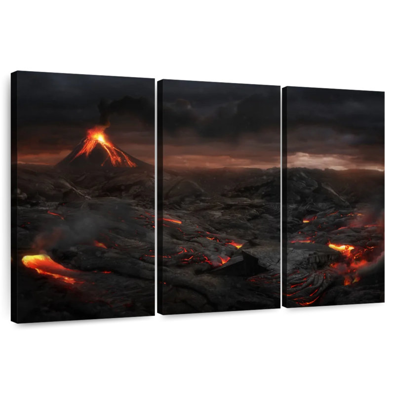Alvord Volcanic Lava Flow, 42" H x 65" W
