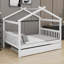 Lit en bois avec couchette-381132855