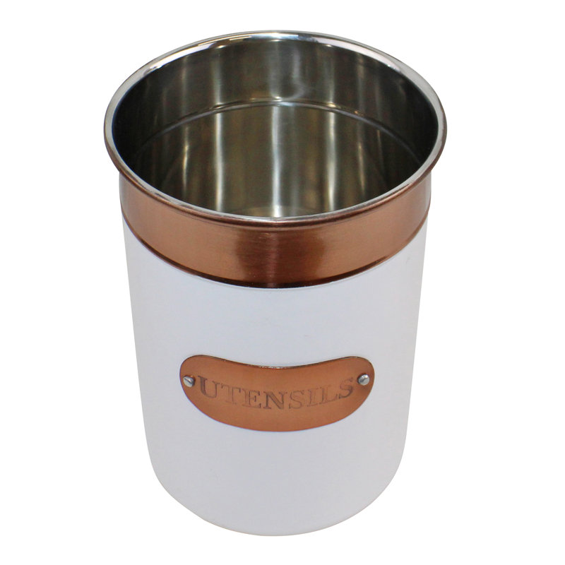 Stainless Steel Round Utensil Crock