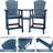 Outdoor Recycled Poly Adirondack Barstools-1458087022