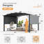 Pergola en aluminium avec auvent-96801092-96801094