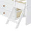 Cadre de lit simple avec rangement à 4 tiroirs, cadre de lit en bois pour enfants, lit plateforme simple avec tête de lit et échelle de garde-corps, aucun sommier requis, assemblage facile-1597374068