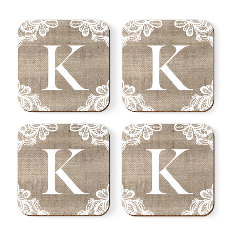 Sous-verres Café à monogramme, K