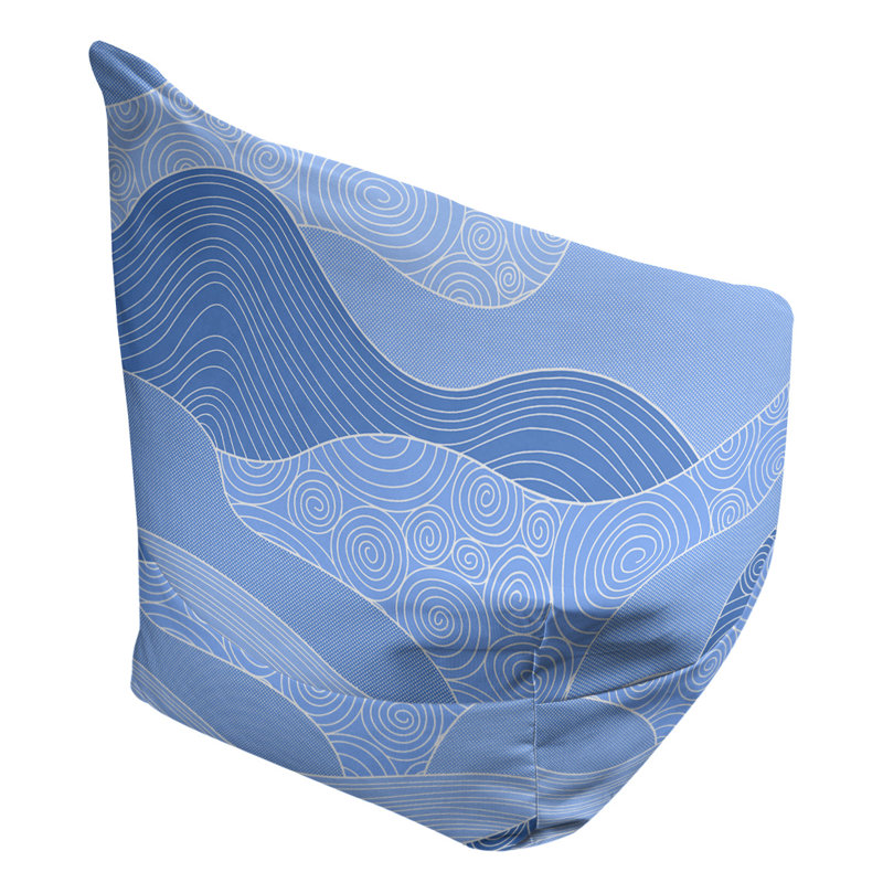 Grande housse de sac en mélange de polyester Hand, H 86 po x l 43 po x P 27 po, Rembourrage poly, Mélange de polyester bleu