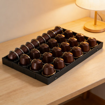 Magnetic Modular Drawer Organizer For Nespresso Vertuo Pods, Expandable Coffee Capsule Storage Insert With Space-Saving Design