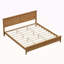 Lit plateforme moderne en bois avec support de lattes en bois robuste, aucun sommier nécessaire-99477870-99477867