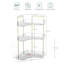 Organisateur de comptoir de coin de salle de bain - Tablette de comptoir de salle de bain à 3 niveaux